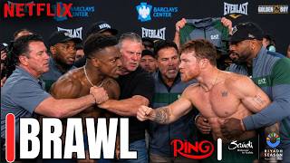 Canelo Alvarez VS. Christian Mbilli BRAWLED During FACE-OFF