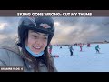 Fun day skiing in Ukraine| Bhutanese YouTuber