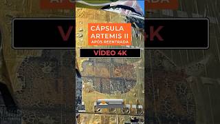 Artemis II: assim ficou a cápsula Orion após voltar da Lua 🔥 #nasa