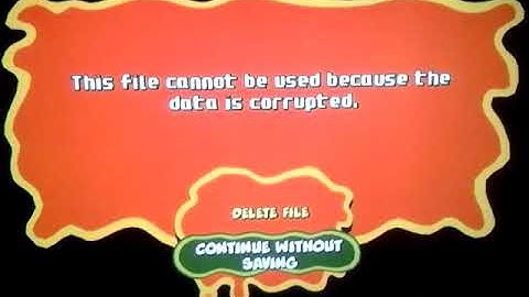 SpongeBob SquarePants Globs of Doom video game error