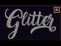 Create Vector Glitter Text Effect in Adobe Illustrator - Easy Illustrator Tutorial for Beginners