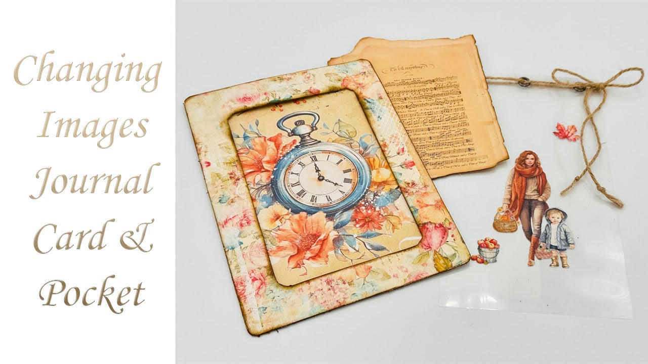Changing Images Journal Card & Pocket - So Cute!