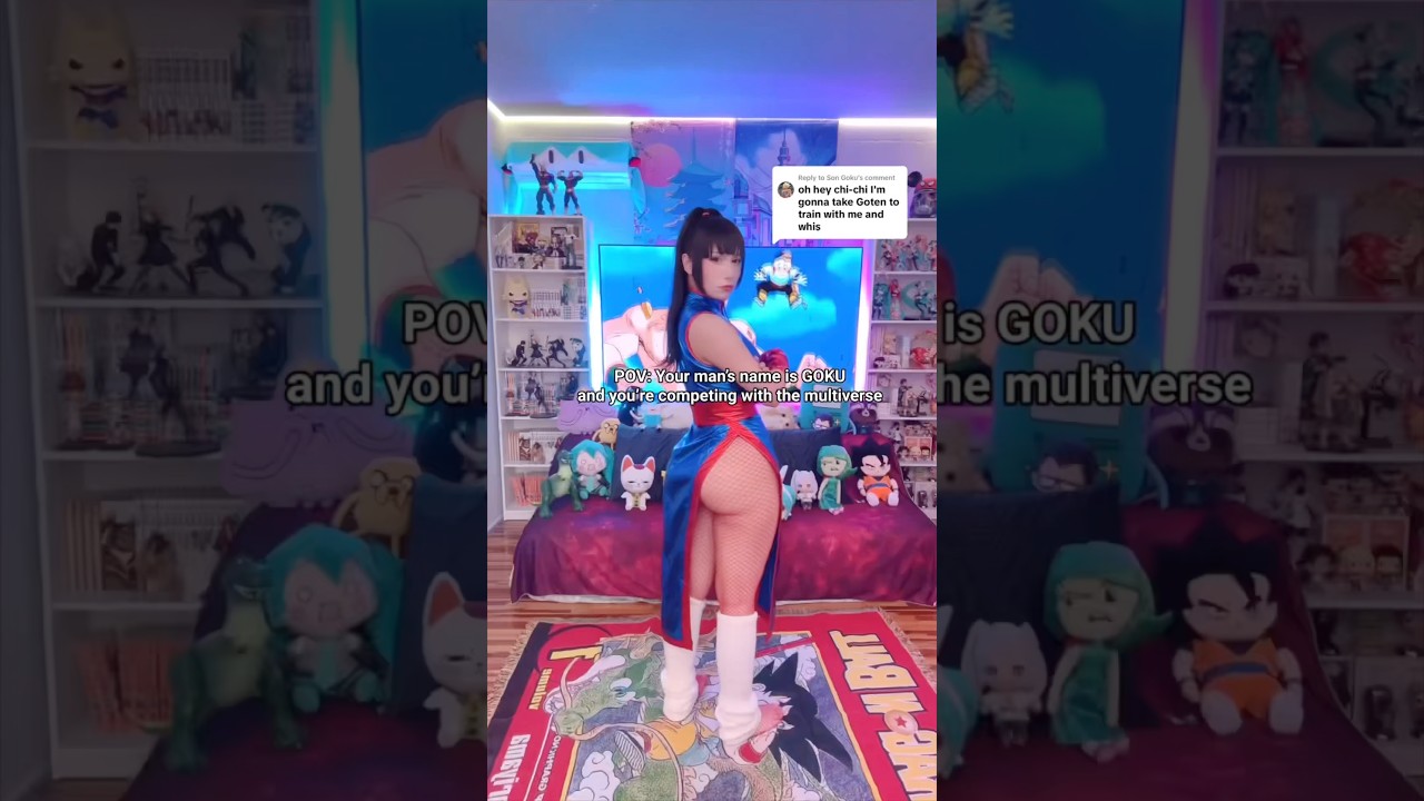 Is Goku husband material or just a really jacked roommate?😭 #anime #cosplay #cosplayer #dragonball