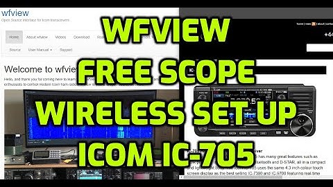 wfview FREE SCOPE - wireless with ICOM IC  705