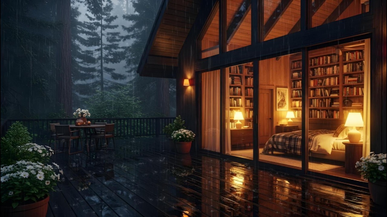 Struggling to Sleep? 🌙 12 Hours Gentle Night Rain to Calm Your Mind & Help You Drift Off
