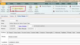 como criar um cliente | ERP ETICADATA screenshot 5