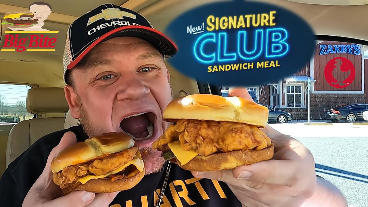 ZAXBY'S ⭐Signature Club Chicken Sandwiches⭐ Food Review!!!