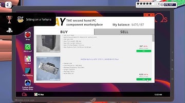 PC Building Simulator ~ Sitting on a fortune Trophy