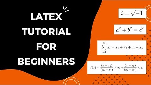 LaTeX Tutorial for beginners in Tamil