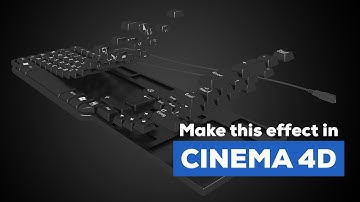 Keyboard Animation in Cinema 4D! #cgi #motiongraphics #animation #cinema4dtutorial #3danimation