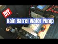 DIY Battery Operated Water Pump for Rain Barrel Irrigation, with Solar Charging