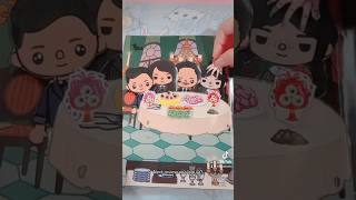 TOCA BOCA WEDNESDAY ADDAMS FAMILY PAPER BOOK | KAWAII AESTHETIC | HILDAXKEIKO #shorts screenshot 3