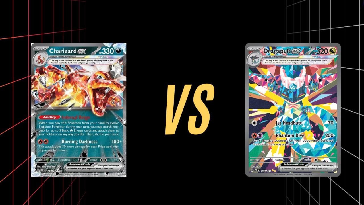 Once Friends now Enemies Charizard ex vs. Dragapult ex