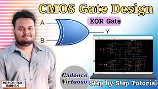 VLSI Basics: CMOS XOR Gate Schematic Design | Beginner Friendly Guide