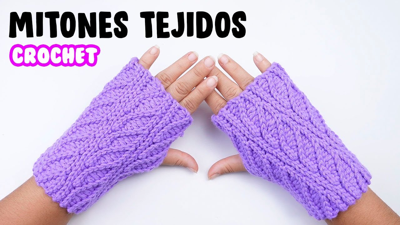 GUANTES SIN DEDOS O MITONES:DIY 