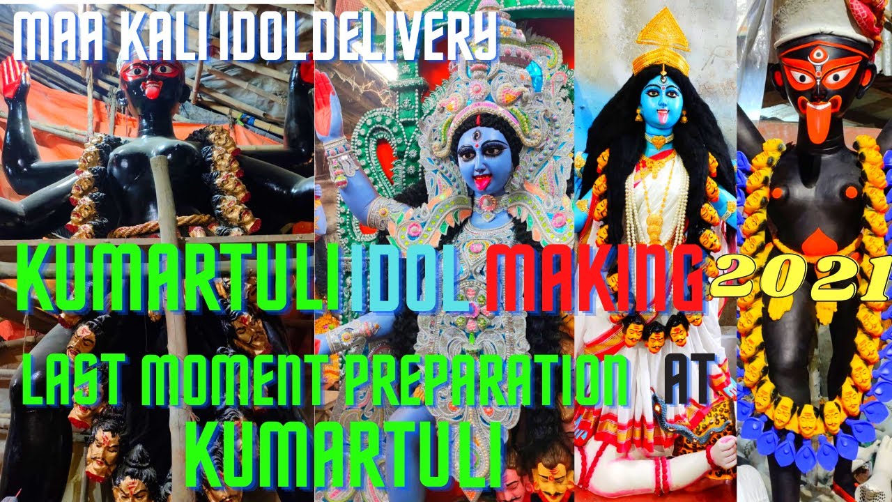 LAST MOMENT KALI PUJA 2021 PREPARATION AT KUMARTULI| KUMARTULI IDOL MAKING 2021|MAA KALI PRATIMA
