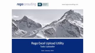 CA PPM--Excel | Rego Task Uploader