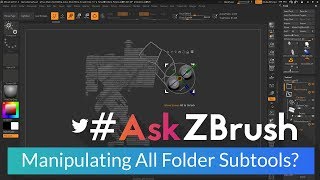 #AskZBrush: “Is it possible to move and scale all Subtools in a folder simultaneously?”
