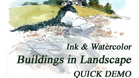 Maine Coast--Buildings in Landscape, with Cathy Jo...