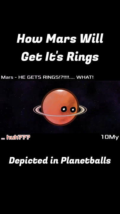 Mars Gets Rings #planetball #countryballs #astronomy #spaceballs #solarsystem #planetballs #space