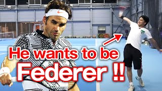 Convert to single backhand. ATP Pro's Lesson on How to Get Close
