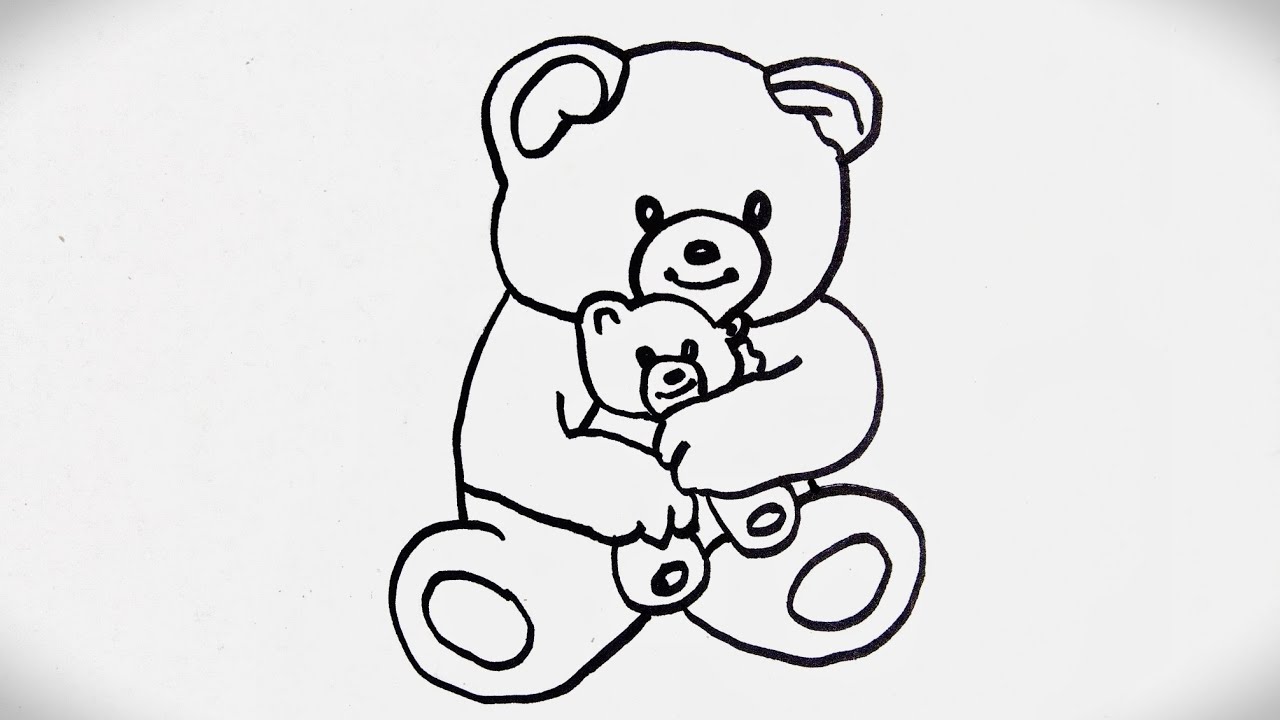 How to draw Teddy Bear Baby Teddy Bear Drawing Easy Drawing Easy