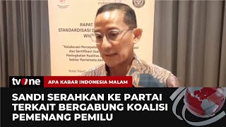 Download lagu Sandiaga Uno Jawab Soal Gabung Ke Koalisi Pemerintah Terpilih | AKIM tvOne