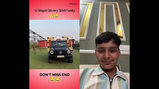 G-Wagon Dilivery With Family🧐🤣| @souravjoshivlogs7028#gwagon #deliverycar
