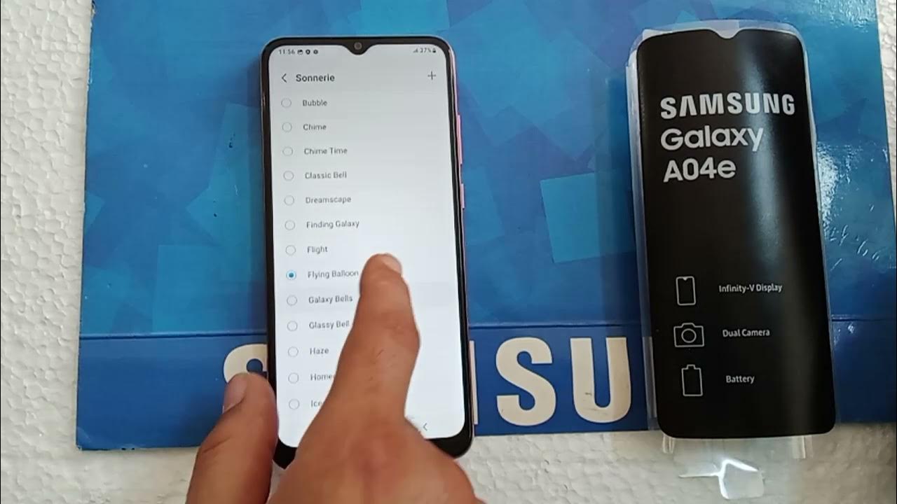 comment changer la sonnerie de mon téléphone Samsung Galaxy A04e/A13