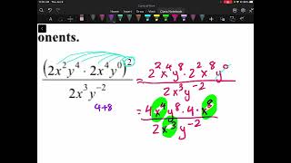 AP Calculus Summer Assignment - Exponent Rules