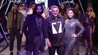 Sunny Leone And Randeep Hooda Walk For Splash | Fall/Winter 2017/18 | Lakme Fashion Week