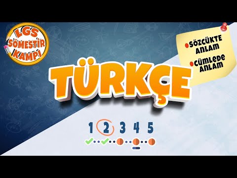 8. Sınıf Türkçe | Sözcükte Anlam - Cümlede Anlam | 2022