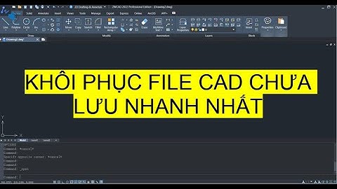 Cách khôi phục file CAD chưa lưu nhanh nhất | Recover CAD files in the fastest way
