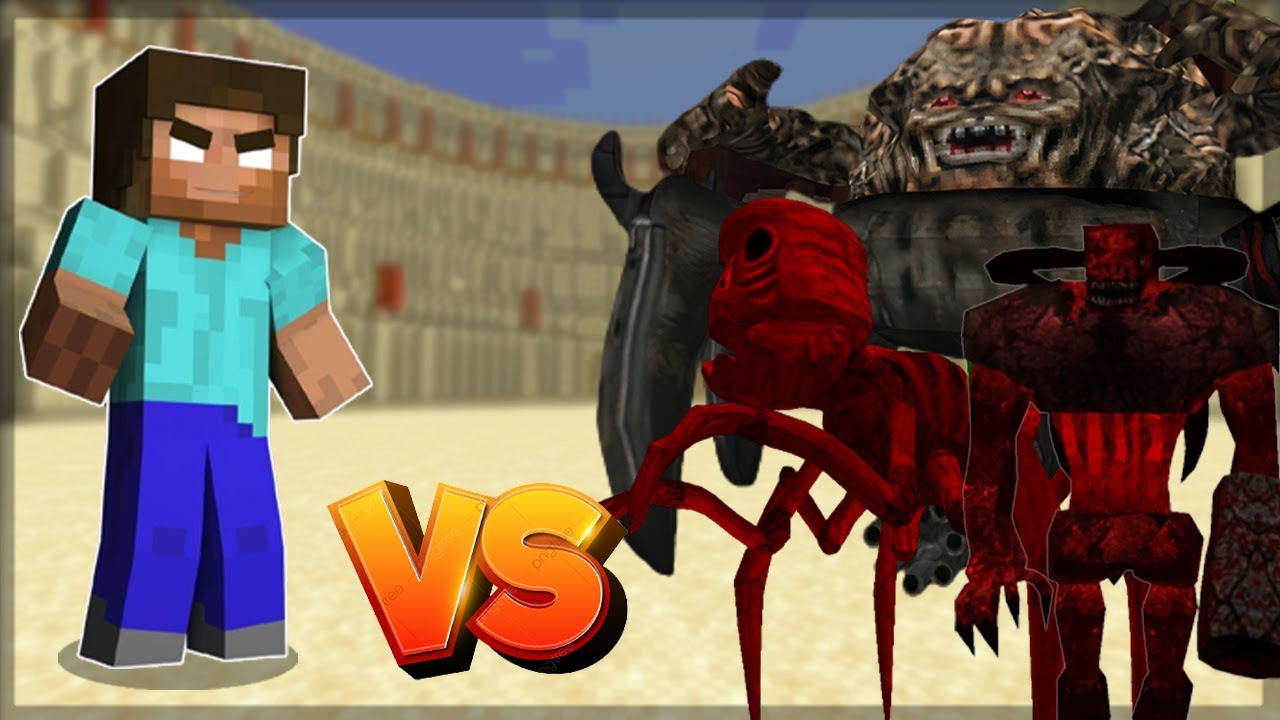 HEROBRINE VS LYCANITES MOBS (ASMODEUS, RAHOVART E AMALGALICH) - BATLHA ...