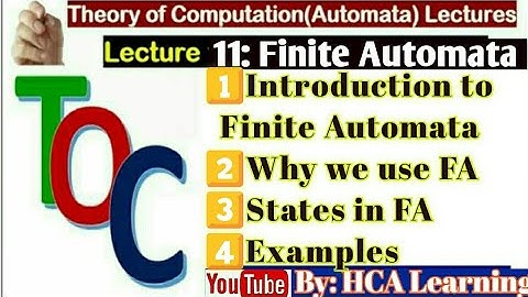 What is Finite Automata in Theory of Computation in Hindi Urdu | why we used Finite Automata