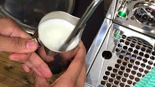 【ラテアート入門】スチームのコツ！きめ細かなフォームドミルクの作り方【Step1.スチーミング】〜 how to make steamed milk for latte art 〜