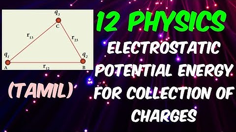Electrostatic Potential energy for collection of point charges/12 Physics/Tamil/ Velocity raptors