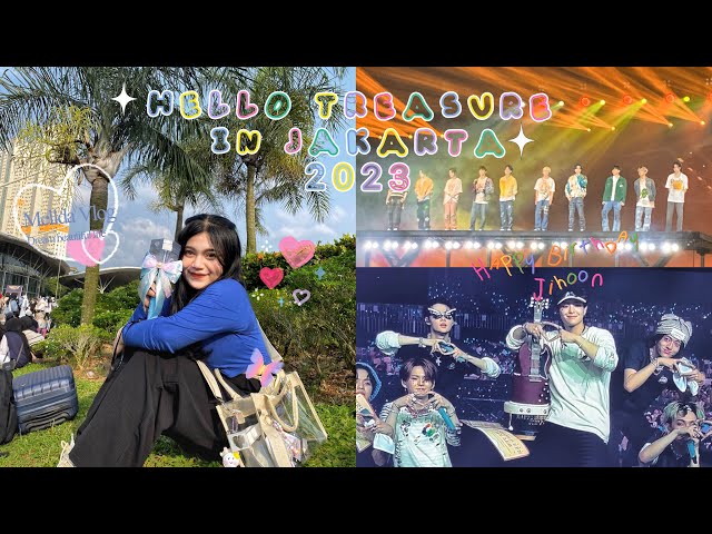 Teume Vlog Hello Treasure Concert In Jakarta 2023 🌏🎂🥳💎 || Mellda Andara class=