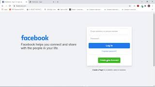 Facebook login form using html and css | UX/UI design | 2021