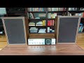 Vintage Panasonic RE-7412 Receiver (AM/FM/AMPLIFIER) with speakers demo