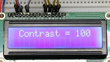 Arduino Experiments : LCD contrast control with PWM