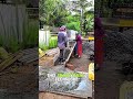 Traditional techniques for making concrete mix #shorts #skills
