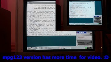 Linux 486 mpg123 and mplayer 1.1.1 test