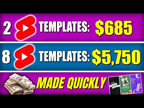 How To Make Money With YouTube Shorts By Turning TEMPLATES Into YOUTUBE SHORT Videos!