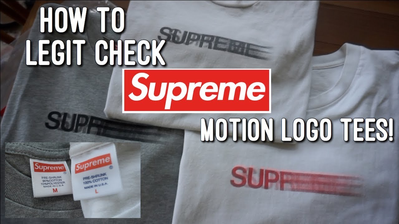 How to Legit Check Supreme Motion Logo Tees! (Side by Side Comparison!)