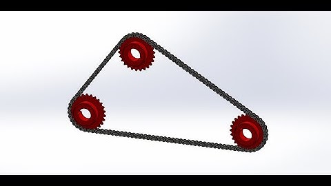 # Solidworks Tutorial | Sketch CHAIN and SPROCKET MECHANISM in Solidworks | By - krishna