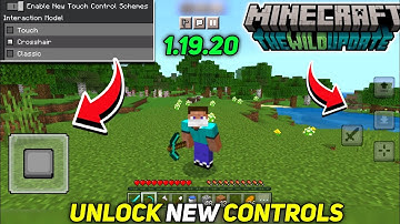 🔥Easiest Way to Unlock! (New Touch Controls) in Minecraft Pe 1.19.20 Update!