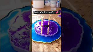 step-by-step resin art guide 🧿✨| resin art tutorial| resin art card / tissue paper holder tutorial 💕