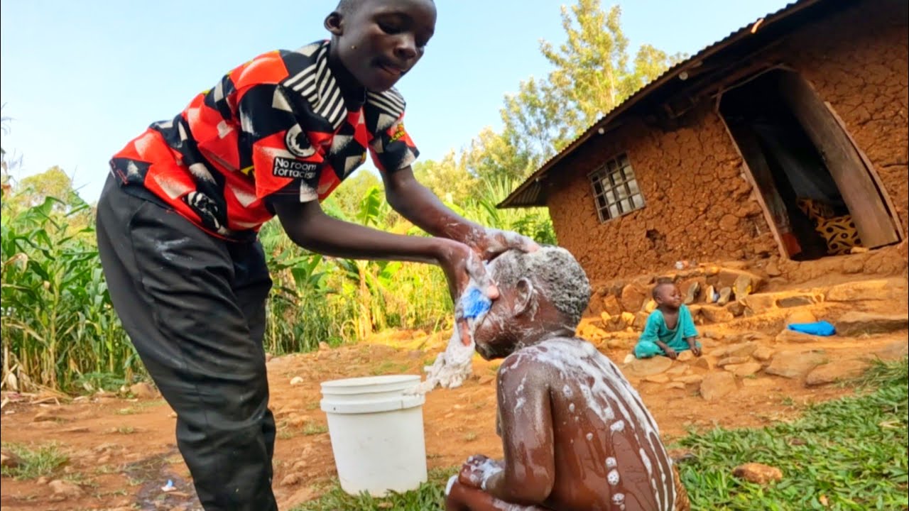Abandoned By African Widow Mother, 13year Old Girl Raises Her Triplets siblings Alone In The Village