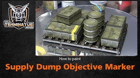 Building a Supply Dump or Objective Marker for Warhammer 40K